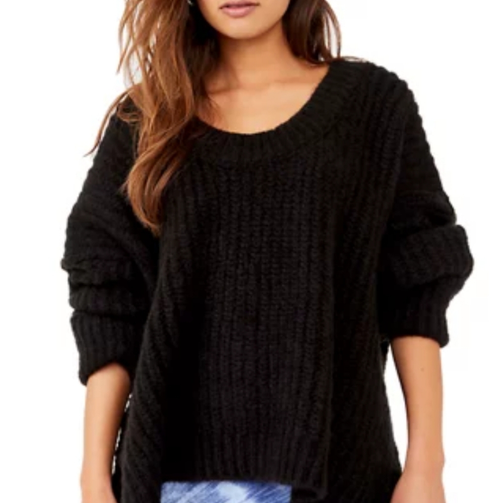 Free People Sweater Black